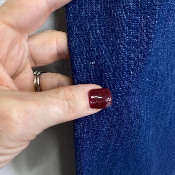 JENNI KAYNE Wide Leg Trouser Jean Womens Sz 6 Relaxed High Rise Vtg Blue Preppy - Picture 7 of 8